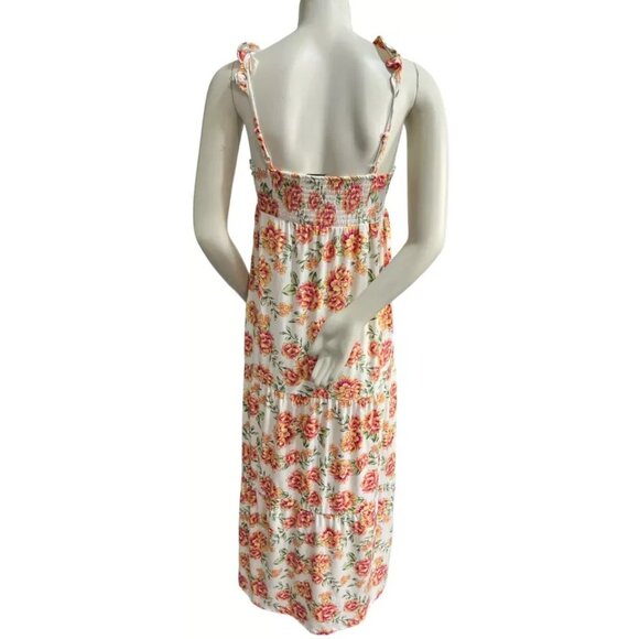 Jamie and Layla Petite Maxi Dress Womens size Small PS Pink Floral Sleeveless - Picture 3 of 6